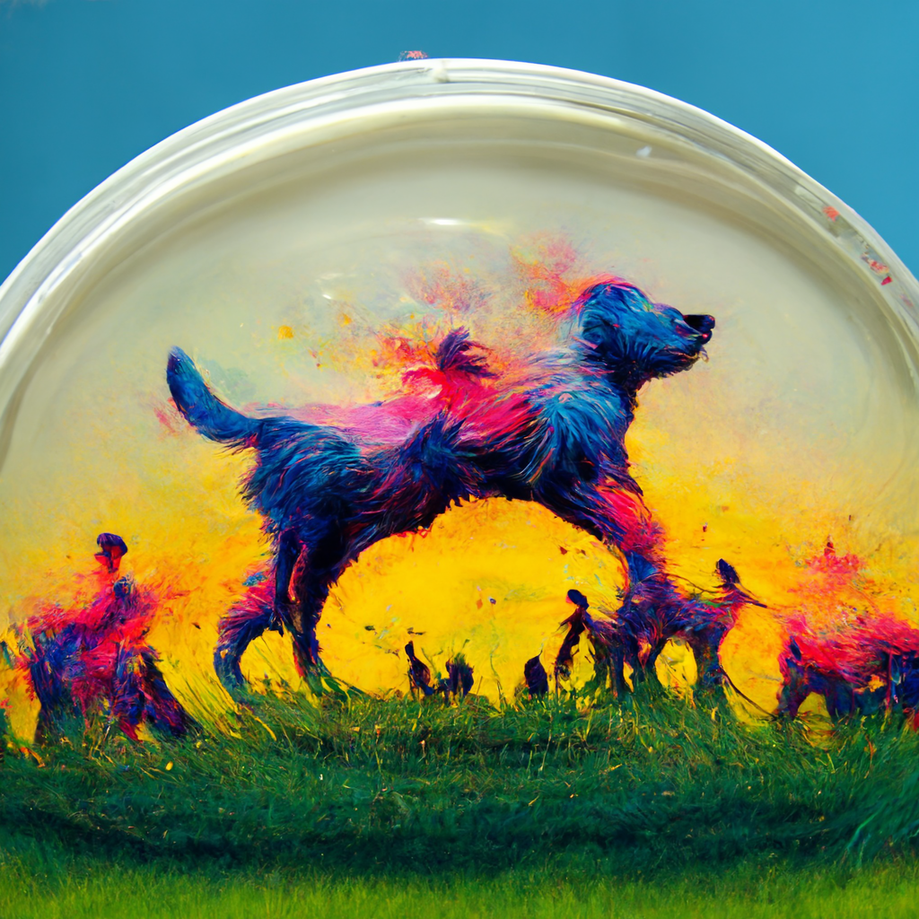 Durt_a_pack_of_dogs_in_an_open_field_with_a_few_frisbees_in_the_60849e9c-0a85-48dc-ba5d-503f5dcd61a9